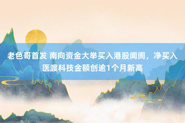 老色哥首发 南向资金大举买入港股阛阓，净买入医渡科技金额创逾1个月新高