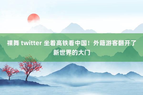 裸舞 twitter 坐着高铁看中国！外籍游客翻开了新世界的大门