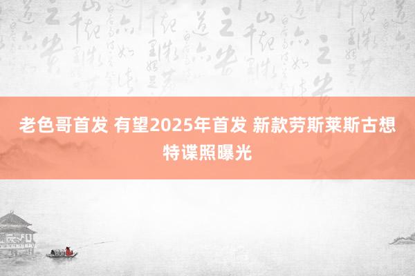 老色哥首发 有望2025年首发 新款劳斯莱斯古想特谍照曝光