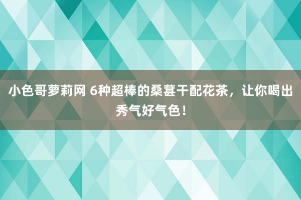 小色哥萝莉网 6种超棒的桑葚干配花茶，让你喝出秀气好气色！