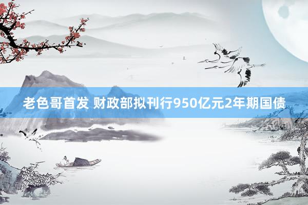 老色哥首发 财政部拟刊行950亿元2年期国债